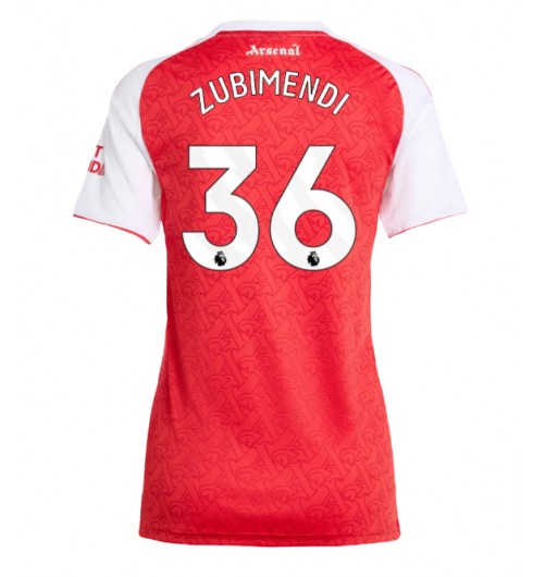 Arsenal Martin Zubimendi #36 Hjemmedrakt Dame 2025-26 Korte ermer Arsenal Martin Zubimendi #36 Hjemmedrakt Dame 2025-26 Korte ermer
